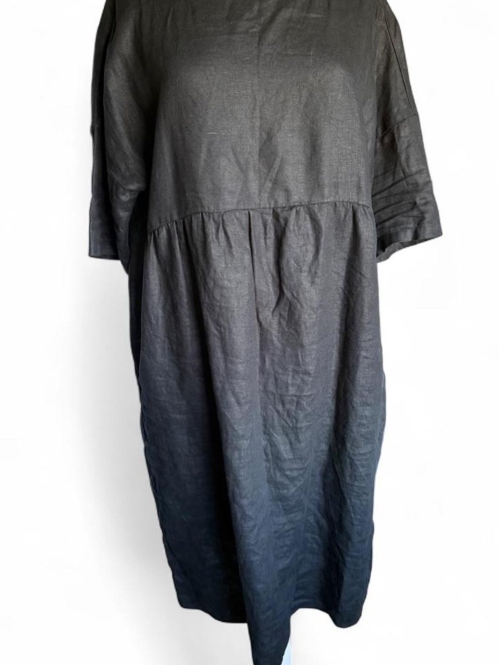 Lintico 100% Linen A-Line Midi Dress VALENCIA (sz M)